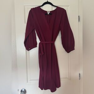 a new day Red Midi Dress